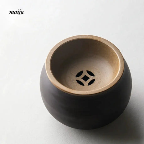 JOTO Handmade Rough Pottery Tea Washing Bowl Set from JOTO