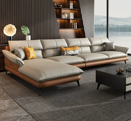 DIPU Karla Modern Cowhide Sofa from DIPU
