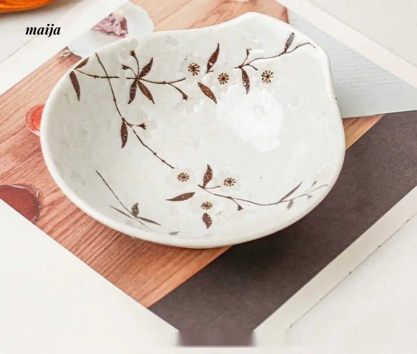 OKADA YAKI Japanese Ceramic Soup Bowl from OKADA YAKI