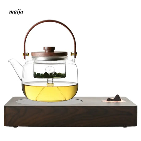 JOTO Heat Resistant Ceramic Electric Pot Double Layer Teapot from JOTO