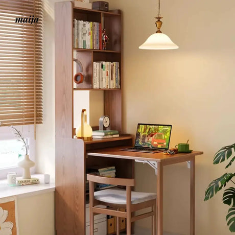 FUYUKI Wako Foldable Office Desk and Shelf from FUYUKI