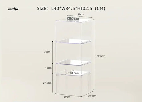 LOWERLEFT Acrylic Minimalist Bedroom Cabinet from HOBBYTREE