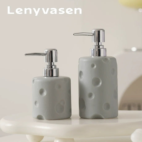 LENYVASEN Soren Shampoo Ceramic Container from LENYVASEN