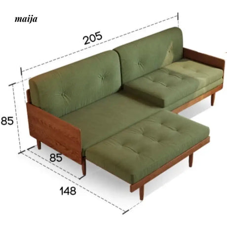 Ollie Solid Wood Extendable Sofa from AI