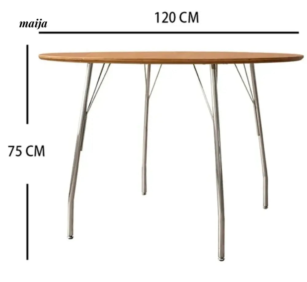 MOODSTORM Lilli Simple Iron Dining Table and Chair Set from MOODSTORM
