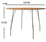 MOODSTORM Lilli Simple Iron Dining Table and Chair Set from MOODSTORM