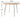 MOODSTORM Lilli Simple Iron Dining Table and Chair Set from MOODSTORM