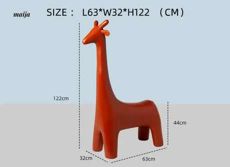 LOWERLEFT Giraffe Kids Shoe Stool from Lower Left