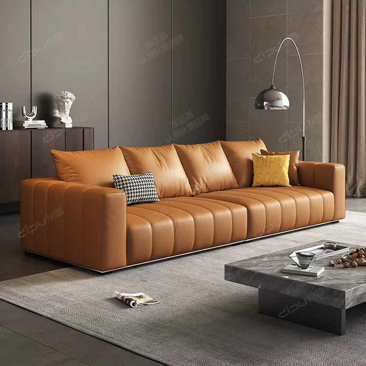 DIPU Luna Piano Leather Modern Sofa from DIPU