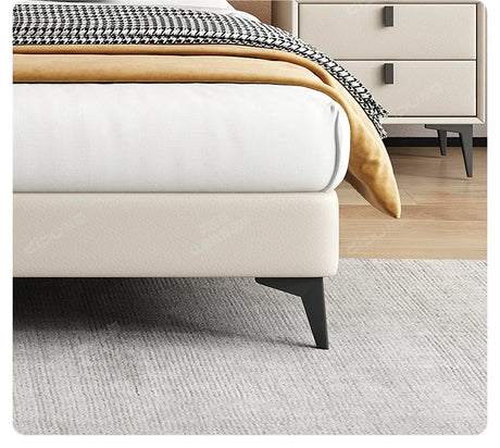 DIPU Cecilia Yellow Cowhide Bed from DIPU