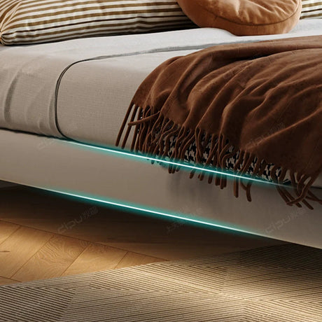 DIPU Alina Luxury Elephant Ear Leather Bed from DIPU