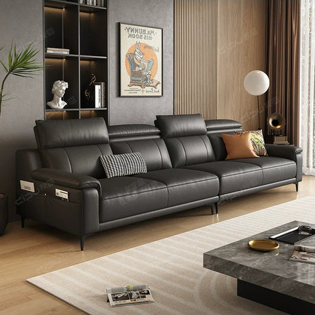 DIPU Arlo Minimalist Leather Sofa from DIPU