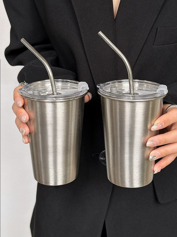 COFFEE FRUIT Capacious Glass Stainless Steel Coffee Metal Cup from COFFEE FRUIT