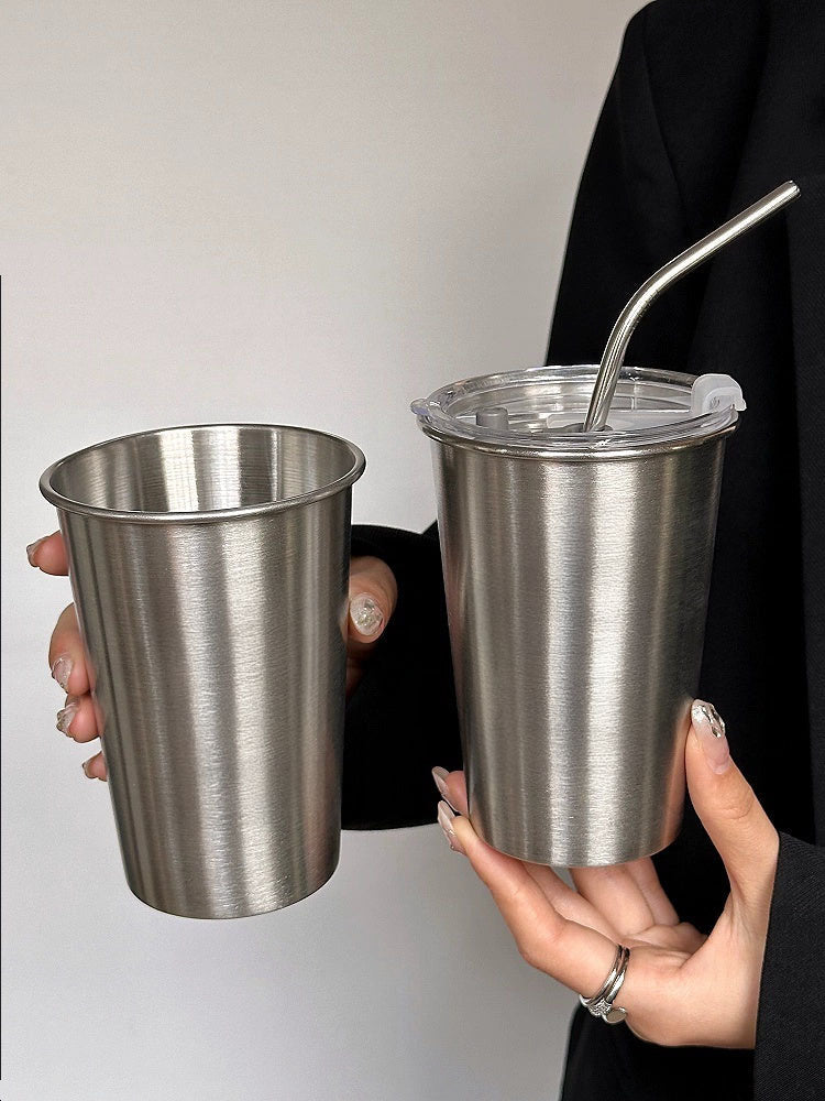 COFFEE FRUIT Capacious Glass Stainless Steel Coffee Metal Cup from COFFEE FRUIT