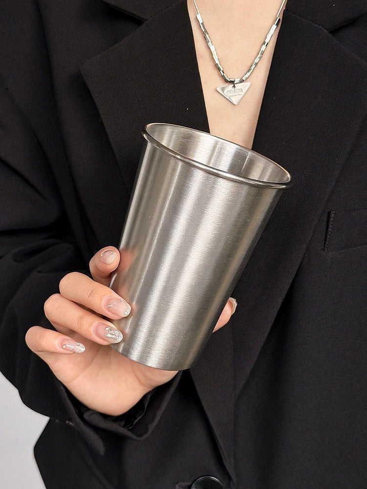 COFFEE FRUIT Capacious Glass Stainless Steel Coffee Metal Cup from COFFEE FRUIT