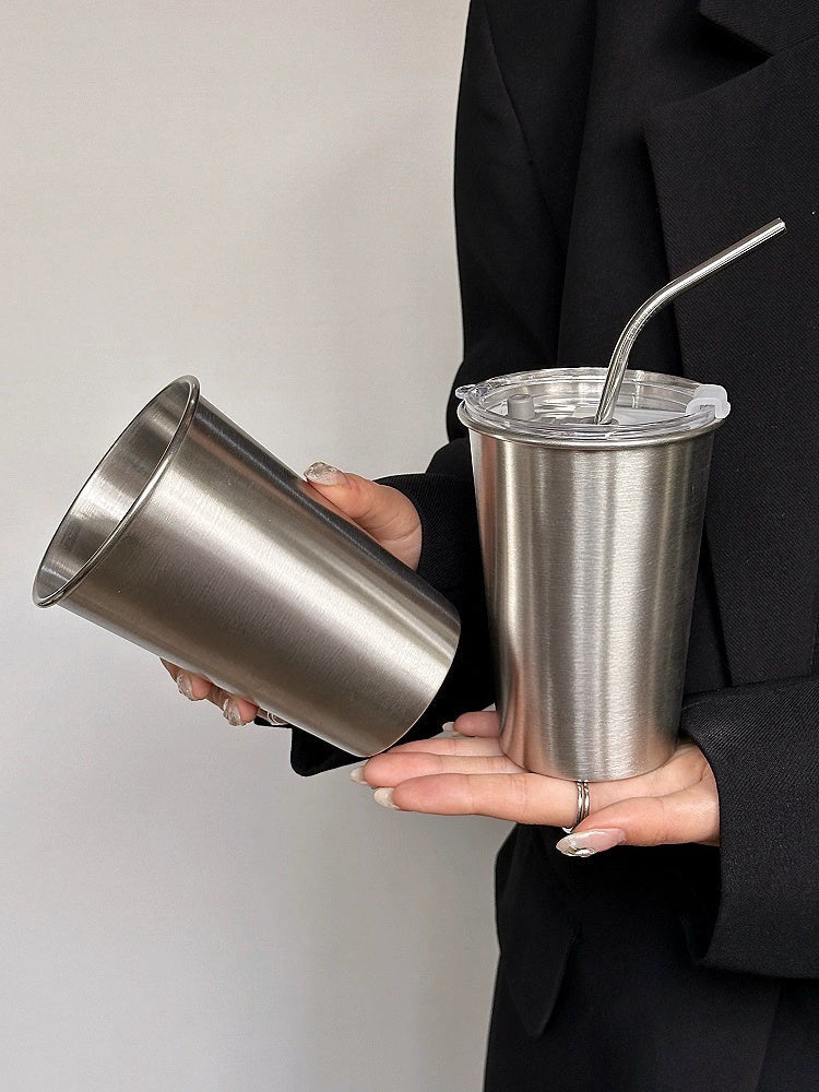 COFFEE FRUIT Capacious Glass Stainless Steel Coffee Metal Cup from COFFEE FRUIT