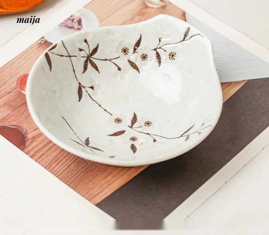 OKADA YAKI Japanese Ceramic Soup Bowl from OKADA YAKI