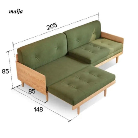 Ollie Solid Wood Extendable Sofa from AI