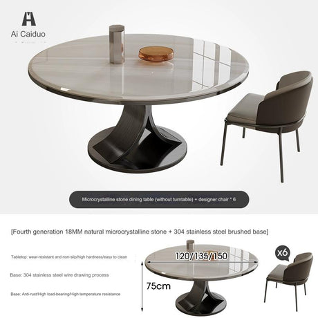 Seaton Lazy Susan Dining Table from MODENG