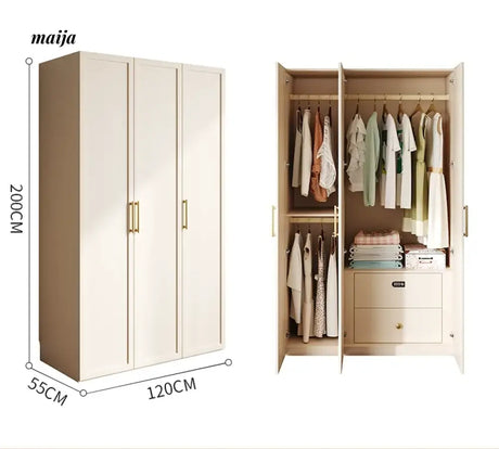 MEIHOUSE French Cream Bedroom Large Top Storage Wardrobe from MEIHOUSE