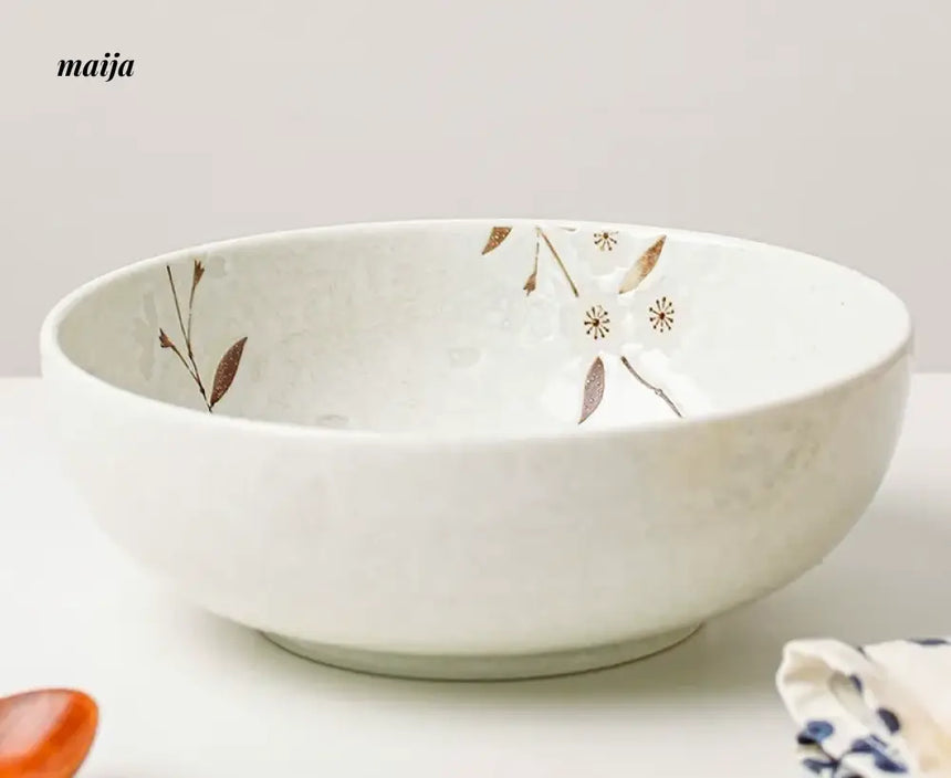 OKADA YAKI Japanese Ceramic Soup Bowl from OKADA YAKI