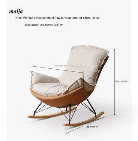 GENJI Eggshell Rocking Chair from GENJI