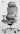 Black and White E2PRO Ergonomic Chair from Hbada
