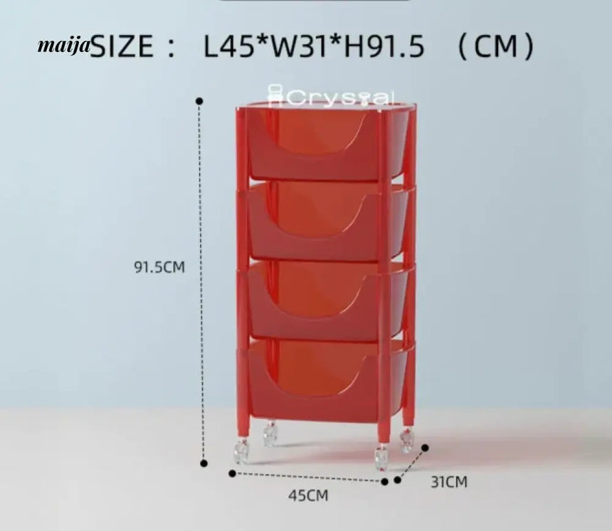 Acrylic Cloudy Snack Trolley