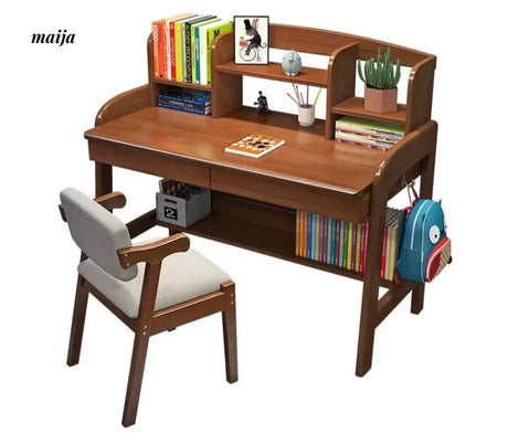 Ember Integrated Desk with Bookshelf from maija