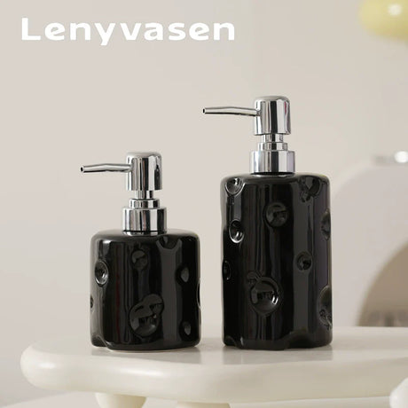 LENYVASEN Soren Shampoo Ceramic Container from LENYVASEN