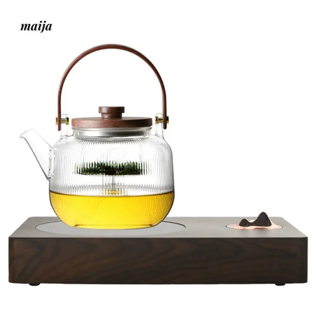 JOTO Heat Resistant Ceramic Electric Pot Double Layer Teapot from JOTO