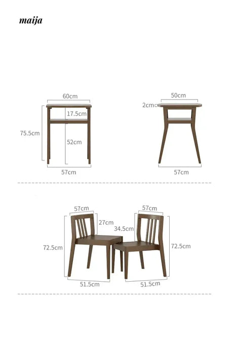 FUYUKI Valdez Compact Dining Set from FUYUKI