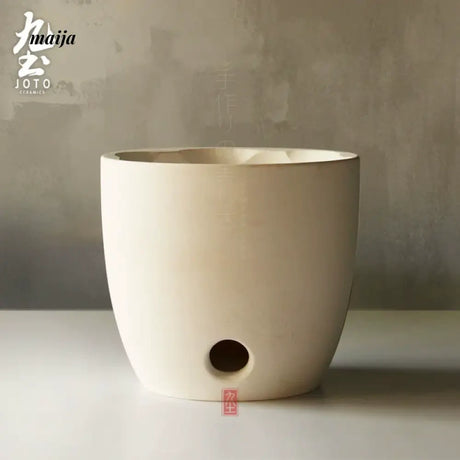 JOTO Japanese Pottery Boiling Teapot Bamboo Handle Kung Fu Tea Set from JOTO