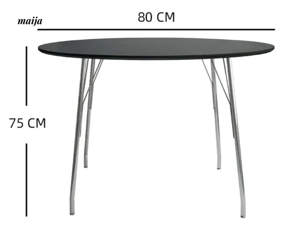 MOODSTORM Lilli Simple Iron Dining Table and Chair Set from MOODSTORM