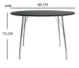 MOODSTORM Lilli Simple Iron Dining Table and Chair Set from MOODSTORM