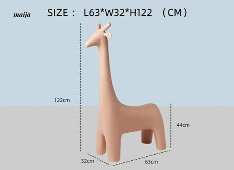 LOWERLEFT Giraffe Kids Shoe Stool from Lower Left