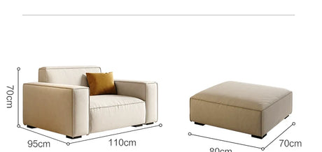 DIPU Aleah Cat-Safe Creamy Style Sofa from DIPU