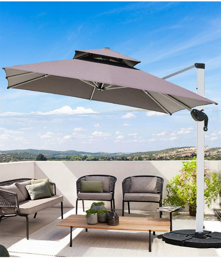 MOJIA Valeria European-Style Roman Garden Umbrella for Shade & Elegance from MOJIA
