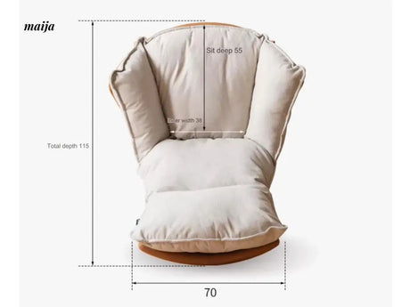 GENJI Eggshell Rocking Chair from GENJI