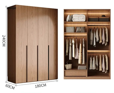 MEIHOUSE French Glass Door Romantic Bedroom Wardrobe Cabinet from MEIHOUSE