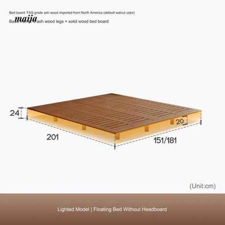 Curtis Solid Wood Platform Bed from AI