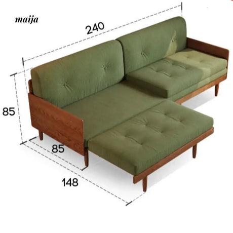 Ollie Solid Wood Extendable Sofa from AI