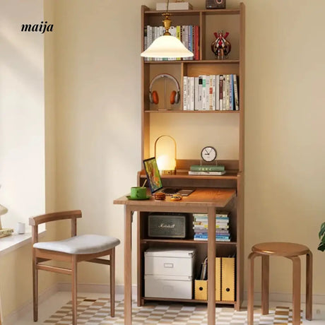 FUYUKI Wako Foldable Office Desk and Shelf from FUYUKI