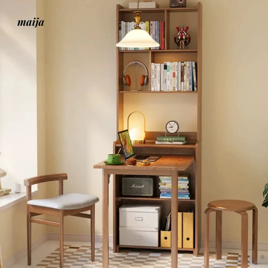 FUYUKI Wako Foldable Office Desk and Shelf from FUYUKI