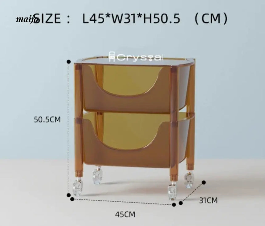 Acrylic Cloudy Snack Trolley
