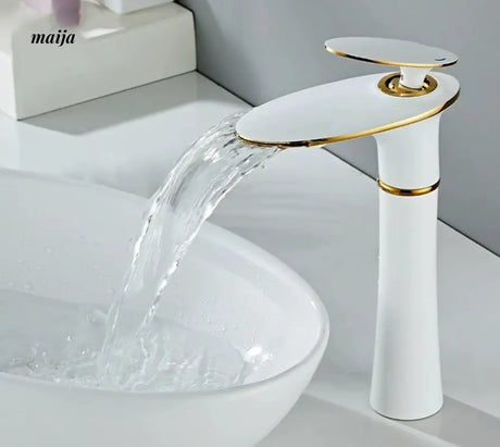 Flying Saucer Copper Waterfall Basin Faucet from Kaiyashi