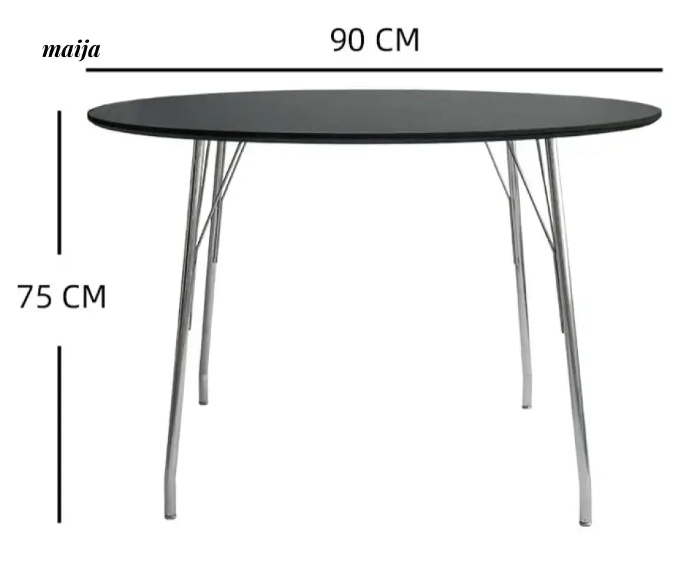 MOODSTORM Lilli Simple Iron Dining Table and Chair Set from MOODSTORM