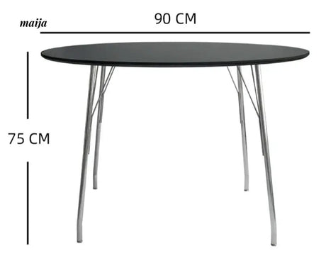 MOODSTORM Lilli Simple Iron Dining Table and Chair Set from MOODSTORM