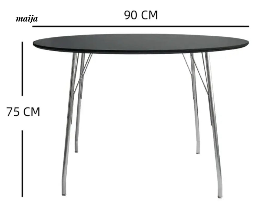 MOODSTORM Lilli Simple Iron Dining Table and Chair Set from MOODSTORM