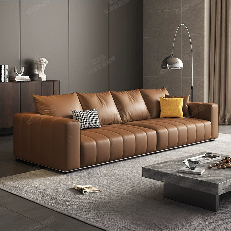 DIPU Luna Piano Leather Modern Sofa from DIPU